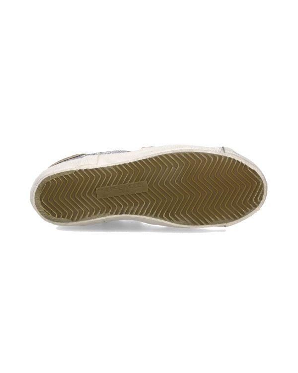 PRSX WOMEN'S SILVER AND NEON YELLOW SNEAKERS