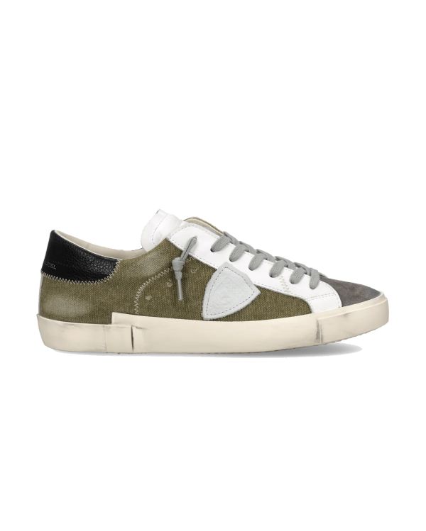 PRSX MEN'S SNEAKERS MILITARY GREEN AND GREY