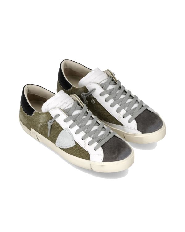PRSX MEN'S SNEAKERS MILITARY GREEN AND GREY 2