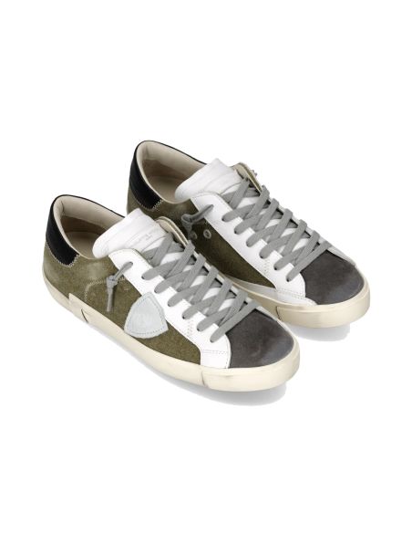 PRSX MEN'S SNEAKERS MILITARY GREEN AND GREY
