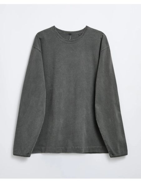 PULL HEAVY JERSEY LS NOIR DÉLAVÉ