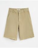 WIDE TWIST CHINO SHORTS KHAKI