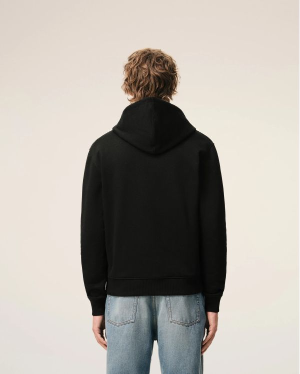 HOODIE ZIPPÉ AMI DE COEUR ROUGE EN COTON NOIR 2