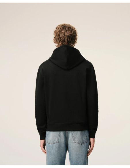 COTTON ZIP-UP HOODIE AMI DE COEUR RED / BLACK