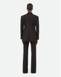 VESTE DE COSTUME TUXEDO NOIR / MARRON