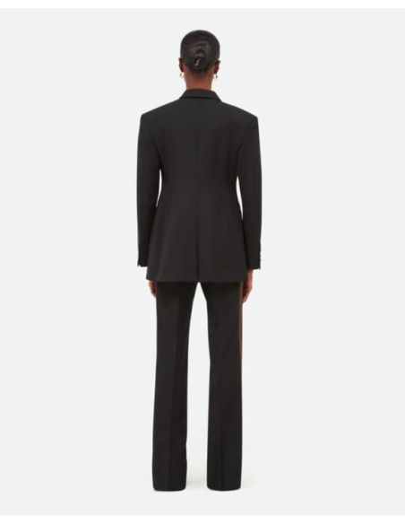 SUITE TUXEDO JACKET BLACK / BROWN