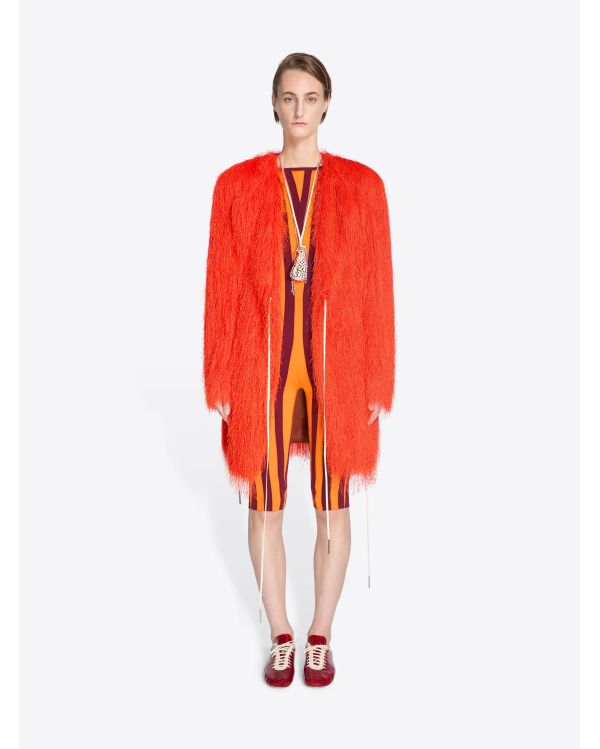 RED FRINGED JACKET