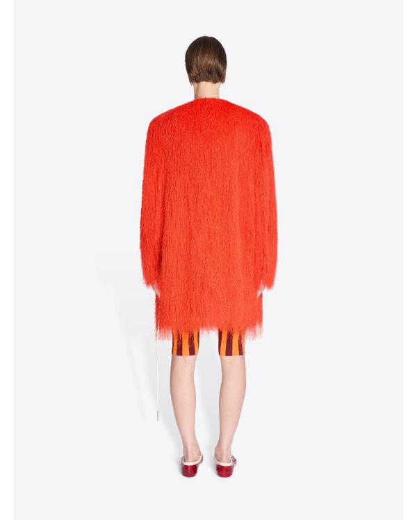 VESTE A FRANGE ROUGE