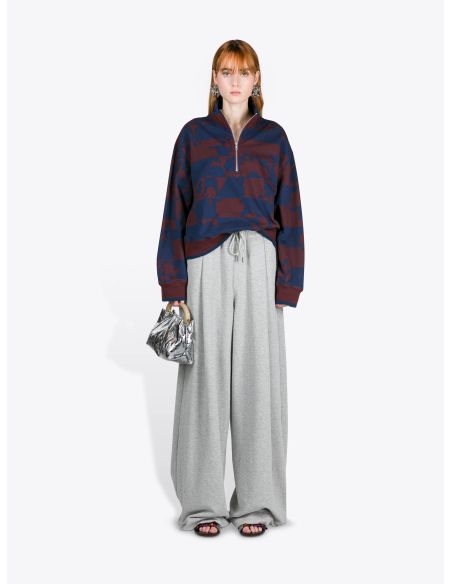 LOOSE-FIT TRACKSUIT PANTS, HEATHER GREY