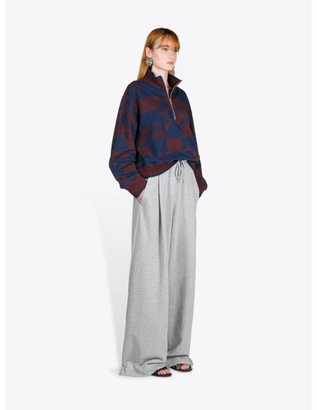 PANTALON DE SURVETEMENT AMPLE GRIS CHINE