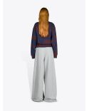 PANTALON DE SURVETEMENT AMPLE GRIS CHINE