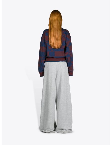 PANTALON DE SURVETEMENT AMPLE GRIS CHINE