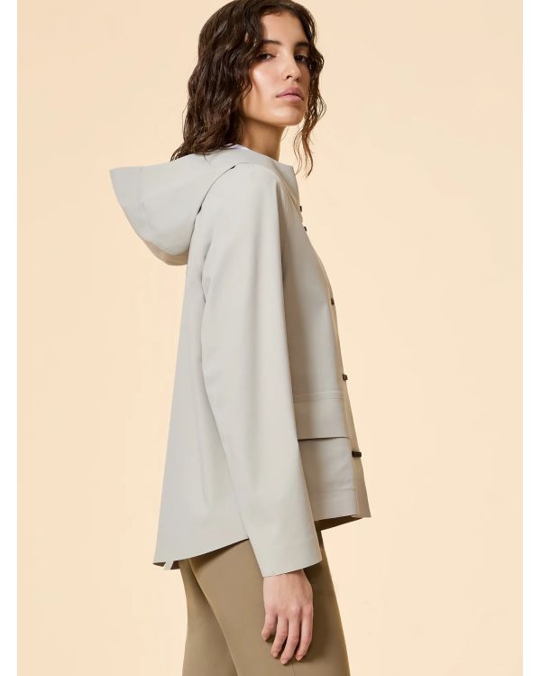 MONTECRISTO COLOR HOOD WOM JACKET WHITE SAND