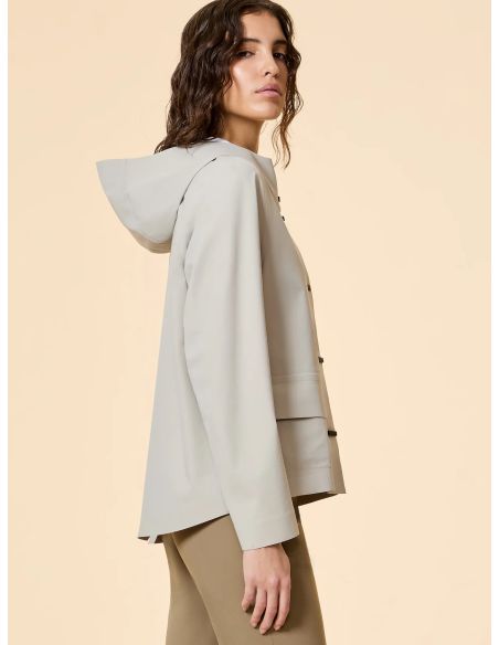 VESTE À CAPUCHE MONTECRISTO COLOR FEMME SABLE BLANC