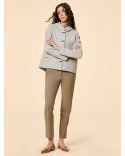 VESTE À CAPUCHE MONTECRISTO COLOR FEMME SABLE BLANC