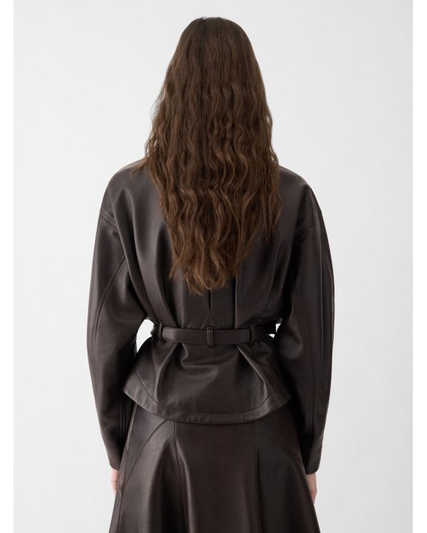 LE BLOUSON CIRO BRUN FONCE