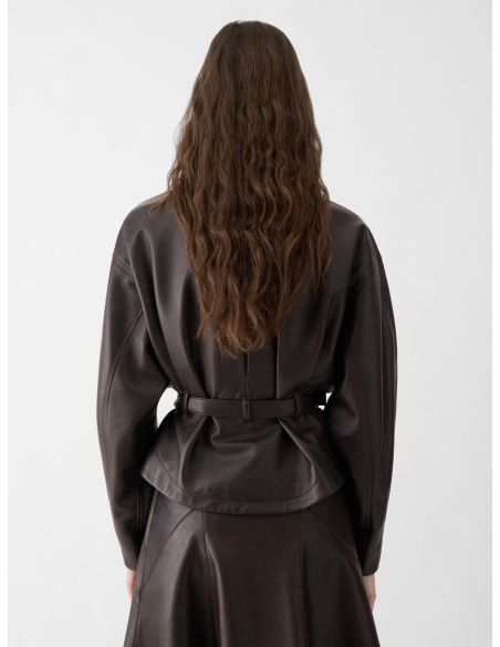 LE BLOUSON CIRO BRUN FONCE