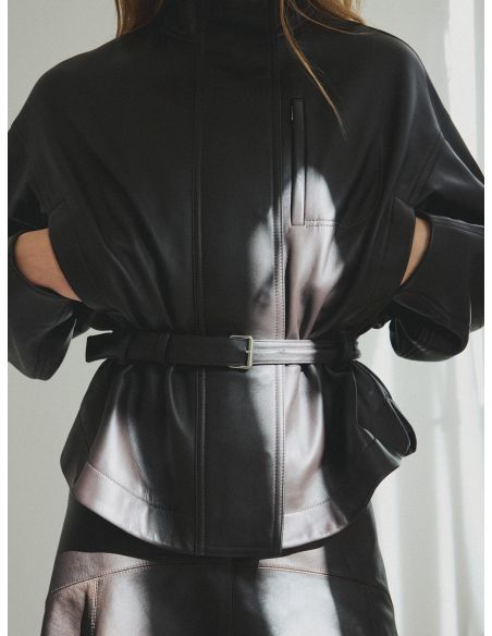 LE BLOUSON CIRO BRUN FONCE