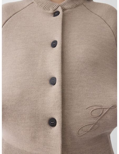 LE CARDIGAN LAVANDE GREIGE