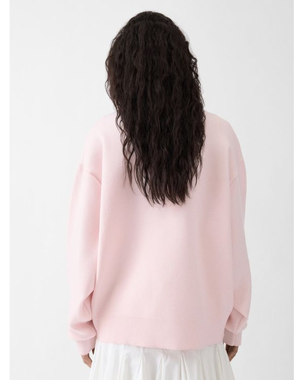 LE CARDIGAN DOPPIO ROSE CLAIR