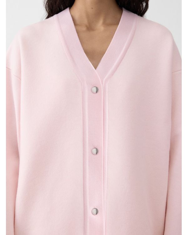 LE CARDIGAN DOPPIO ROSE CLAIR