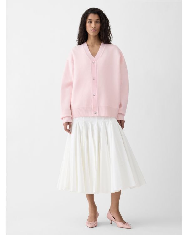 LE CARDIGAN DOPPIO ROSE CLAIR