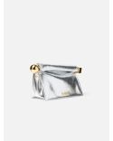 THE SILVER ROUND SQUARE POUCH
