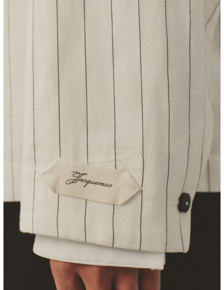 LA VESTE DIMANCHE RAYURES DE TENNIS JACQUARD