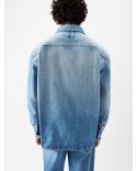 THE NIMES SIMON SHIRT BLUE/TABAC