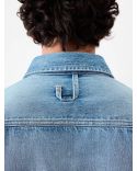 THE NIMES SIMON SHIRT BLUE/TABAC