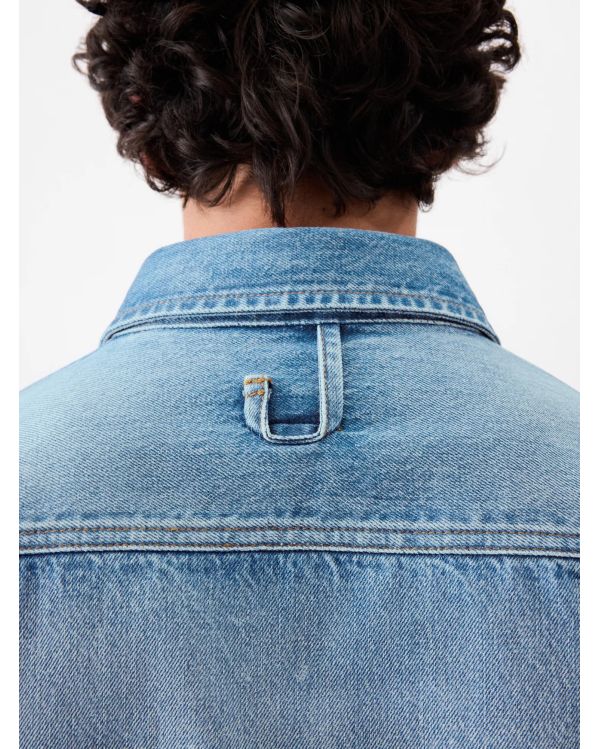 THE NIMES SIMON SHIRT BLUE/TABAC