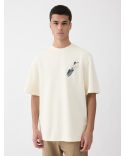 LE TSHIRT PELLE BLANC CASSE