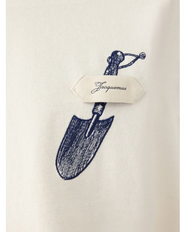LE TSHIRT PELLE BLANC CASSE 2