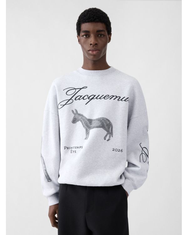 LE SWEATSHIRT ÂNE DONKEY JACQUARD GREY