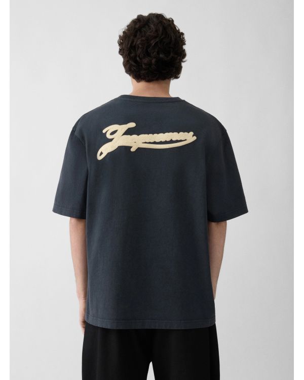 THE TORNEO SHORT-SLEEVED T-SHIRT WITH ROSEMARY LABEL IN DARK BLUE 2