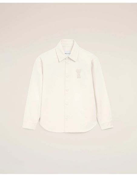 SURCHEMISE AMI DE COEUR EN CROCHET BLANC CRÈME