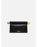 THE ROUND SQUARE NATURAL BLACK POUCH
