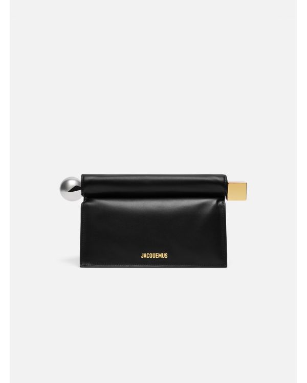 LA POCHETTE ROND CARRE NATURAL BLACK