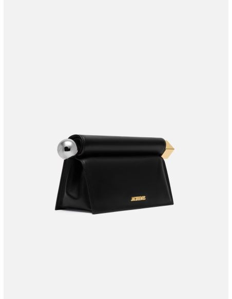 THE ROUND SQUARE NATURAL BLACK POUCH