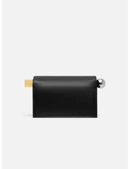 THE ROUND SQUARE NATURAL BLACK POUCH
