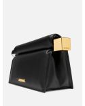 THE ROUND SQUARE NATURAL BLACK POUCH