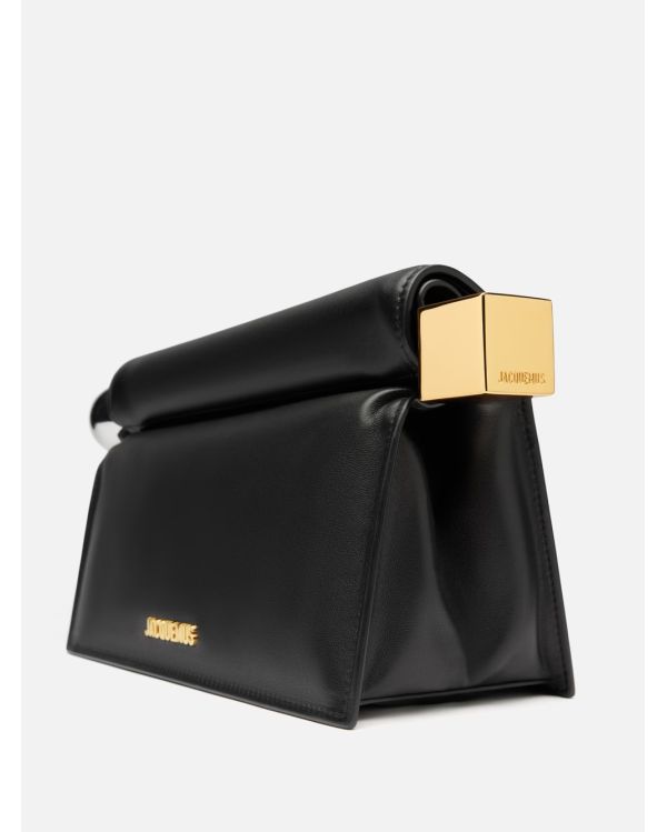 THE ROUND SQUARE NATURAL BLACK POUCH