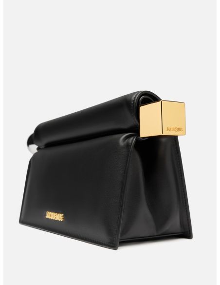THE ROUND SQUARE NATURAL BLACK POUCH