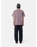 TSHIRT 2100030 PATCH COMPASS VIOLINE GRAY
