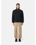 BLACK OVERSHIRT 1200036 WITH ZIPPERED POCKET