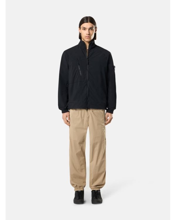 BLACK OVERSHIRT 1200036 WITH ZIPPERED POCKET