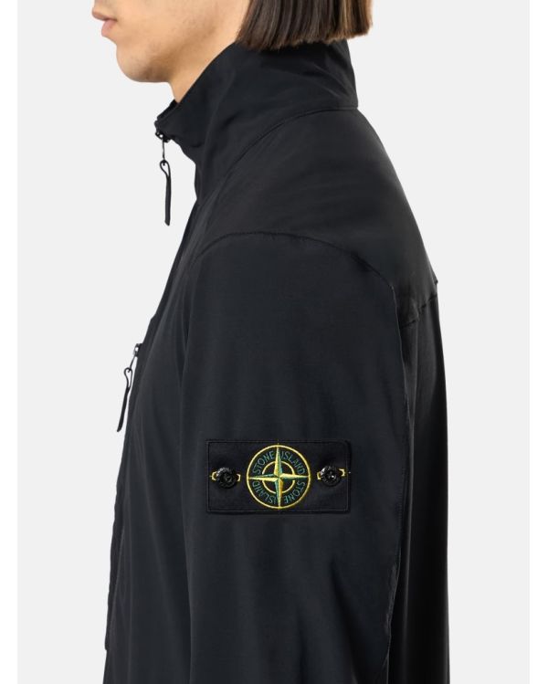 BLACK OVERSHIRT 1200036 WITH ZIPPERED POCKET