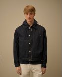 VESTE DENIM BLEU INDIGO FONCE 3/1
