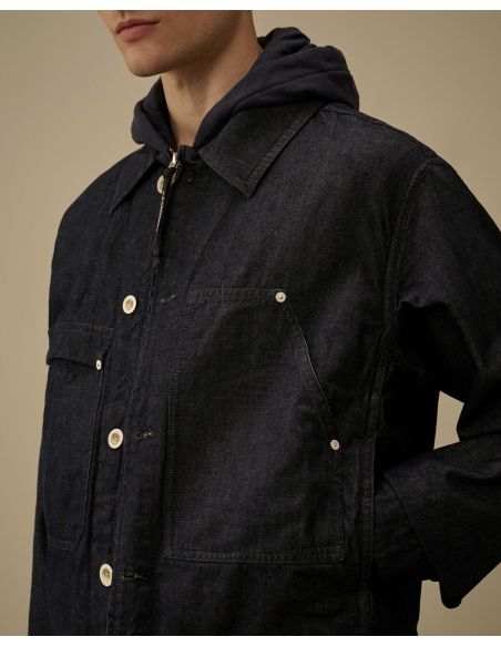VESTE DENIM BLEU INDIGO FONCE 3/1