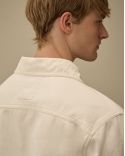 VESTE ZIPPEE EN DENIM BULL GAZE BLANC